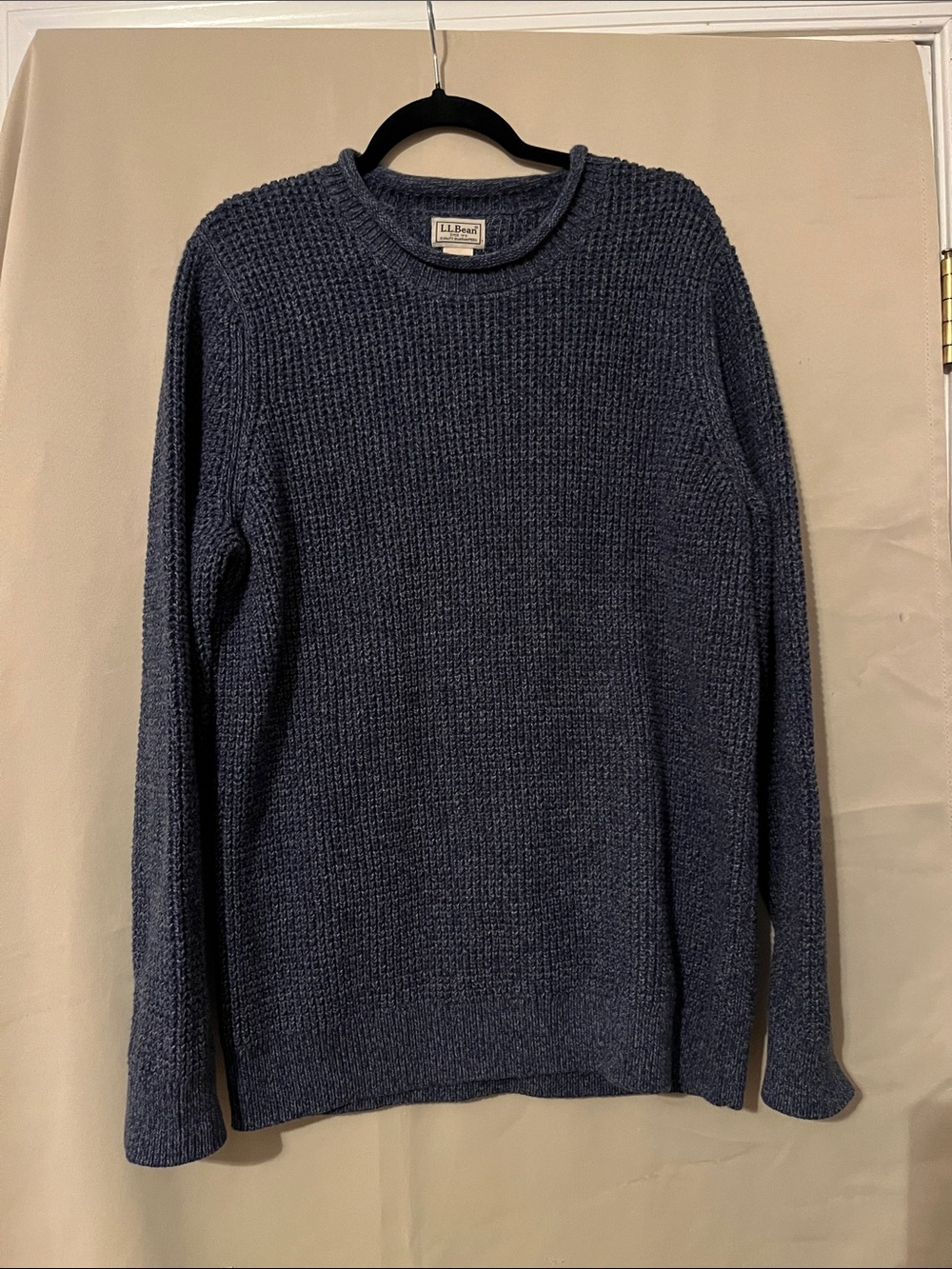 L.L. Bean Men's Organic Cotton Waffle Knit Rollneck Sweater